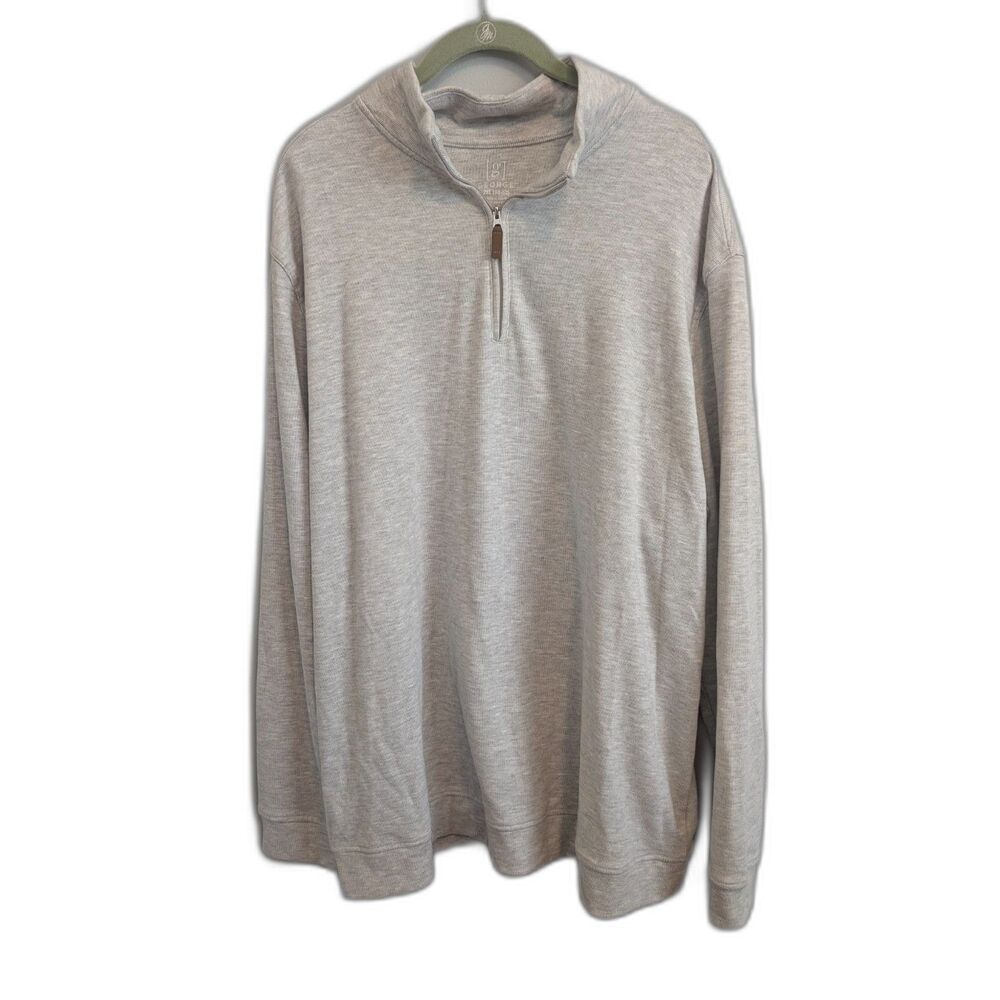 George Men's Quarter-Zip Pullover Sweatshirt Size 2XL